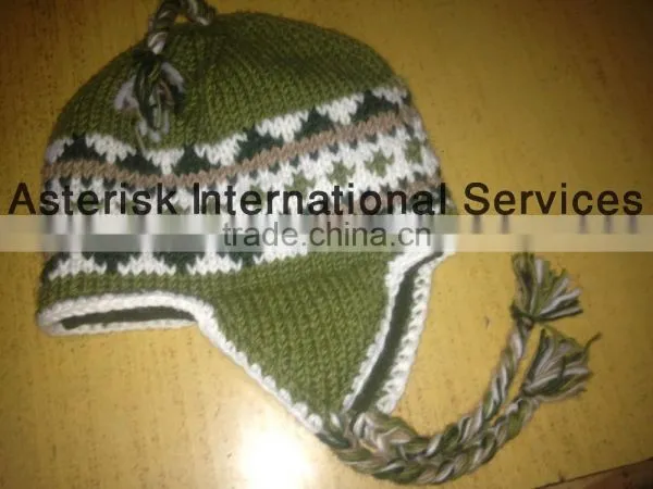 Earflap Woolen Hat