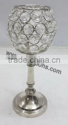 Home Decoration Use Crystal Table Votive Candle Stand for Wedding photo-5