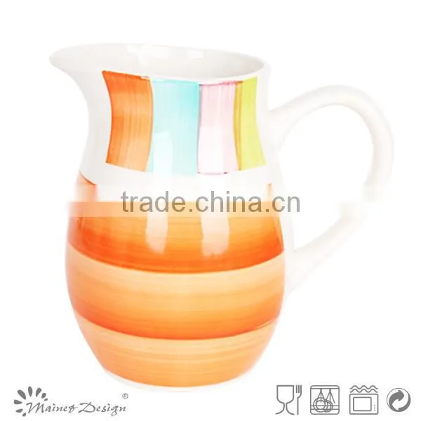 2016 New Product Embossed Deluxe Ceramic Fruit Pitcher With Ice Cube photo-5