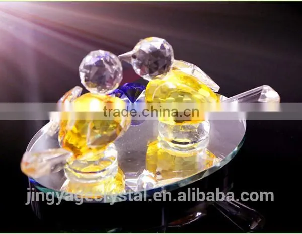 Customized Logo Promotional Irish Crystal Photo Double Birds Model Gifts photo-2