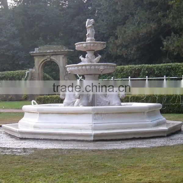Large Outdoor Garden Marble Horse Fountain for Sale photo-2