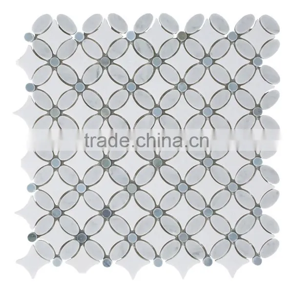 MM-CV277 Good Quality Wholesale Natural Stone Chinese Flower Marble Mosaics Tile photo-2