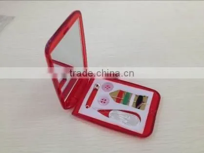 2015 New Design Plastic Needlework Tool Set Essential Sewing Tools Box Set With Mirror photo-4