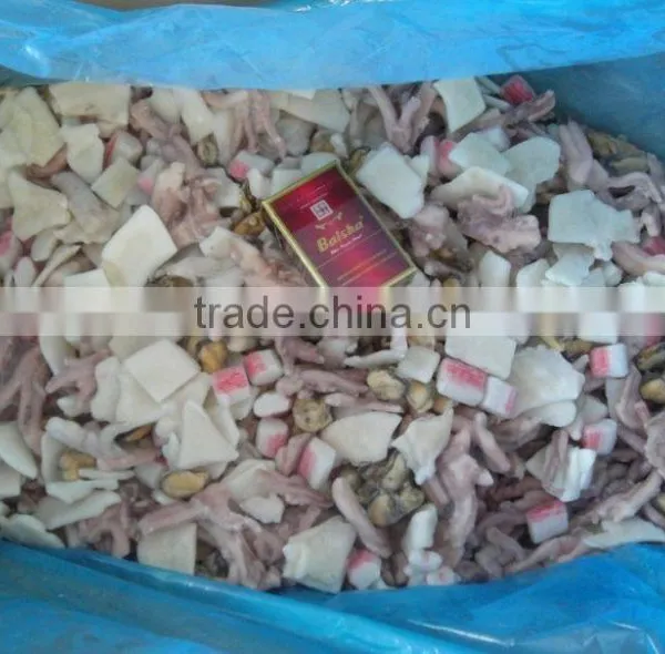 Frozen Seafood Mix(squid, Shrimp, Octopus Cut, Crab Stick, Mussel Meat)