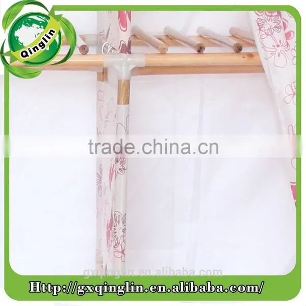 Modern Style Folding Fabric Solid Varnished Wood Wardrobes photo-3