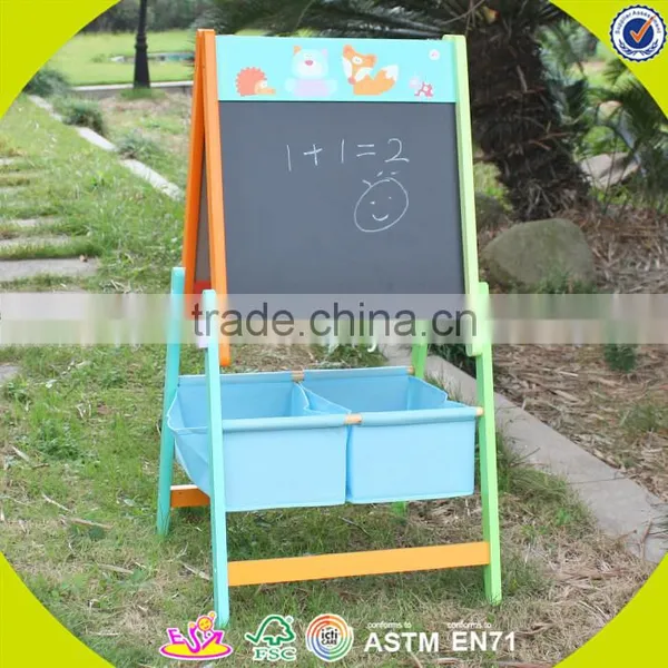 2017 Wholesale Kids Wooden Chalkboard Easel Portable Children Wooden Chalkboard Easel Best Wooden Chalkboard Easel W12B102 photo-6