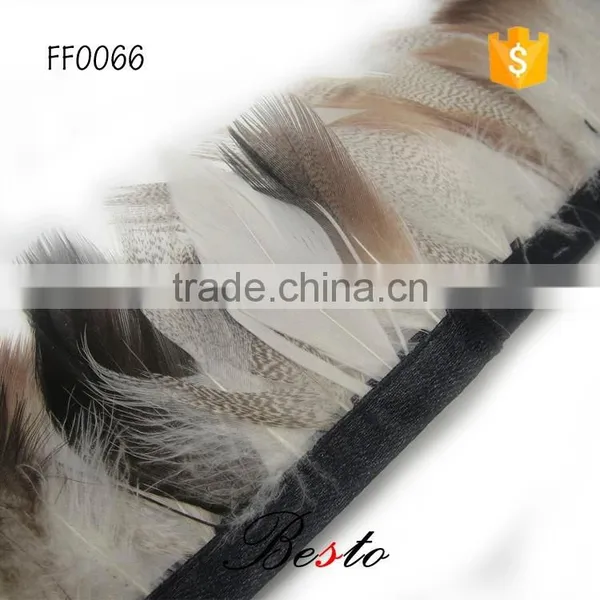 Custom Feather Trim Natural Chinchilla Feathers Trimming photo-3