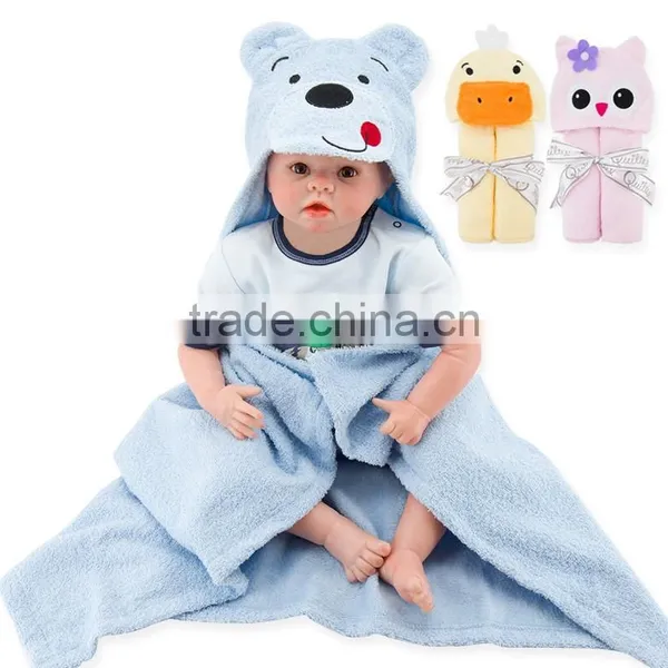 Baby Bath Towel Blanket Plush Toy Educational Hooded Washcloth Newborn Animal Design Baby Bathrobe photo-2