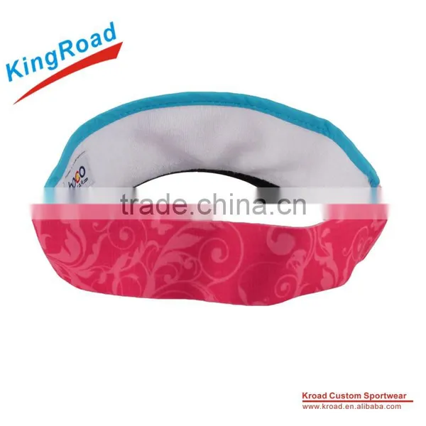 Running Sportswear Visor Cap, Sublimation Printed Running Cap photo-2