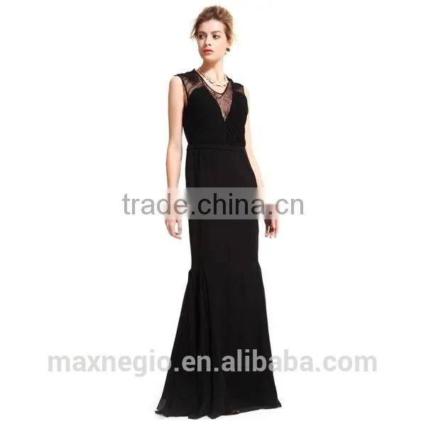 New V Neck Spaghetti Strap Online Univision Boutique Sequin Fabric Long Mermaid Evening Dress photo-4