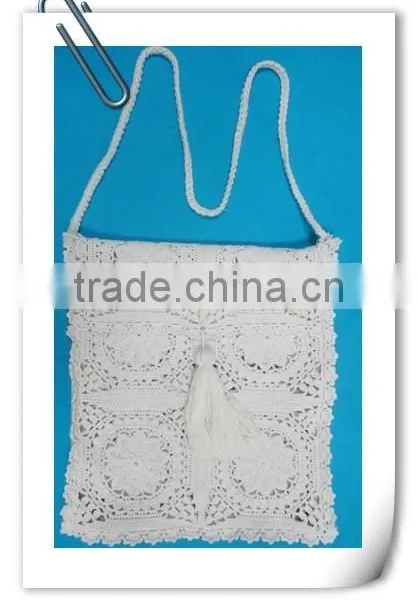 New Original Design Crochet Handmade Pattern Beach Felt Bag Square Shoulder Bag