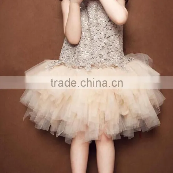 Zm50345b Summer New Style Child Clothes Lace Grenadine Girls Princess Dress photo-3