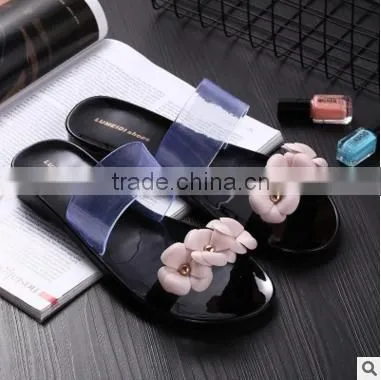 2016 Korea Style Women Shoes Flowers Pattern Design Beach Shoes Girls Summer Slippers photo-6