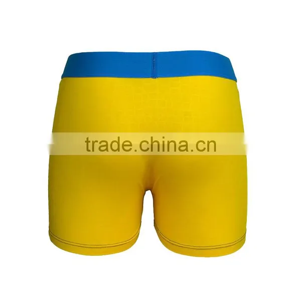 Sexy Mature Man Solid Color Soft Elastane Underwear Cheap Men Boxer photo-3
