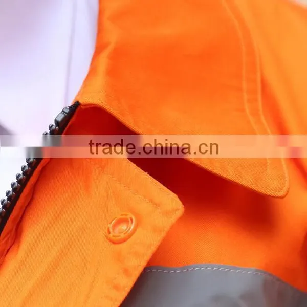 100%cotton Fire Retardant Coverall With Reflective Tape/ Safety Workwear photo-4