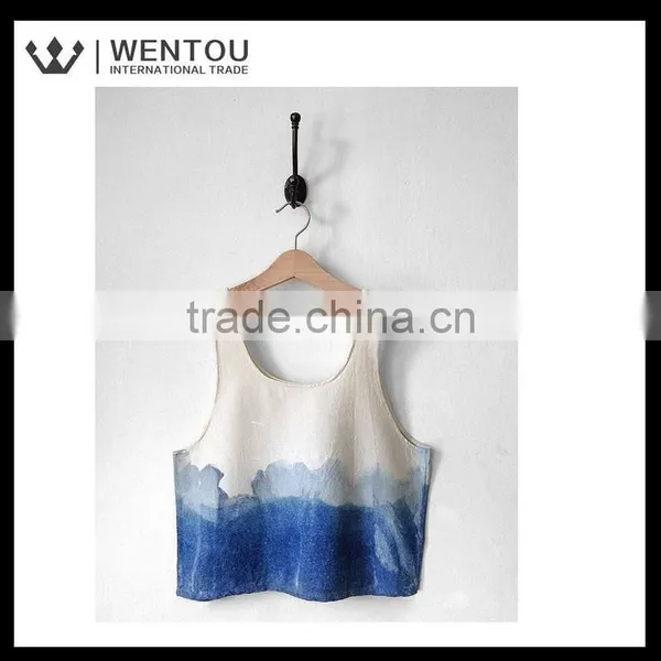 Wholesale Modern Natural Dye Crop Top photo-2