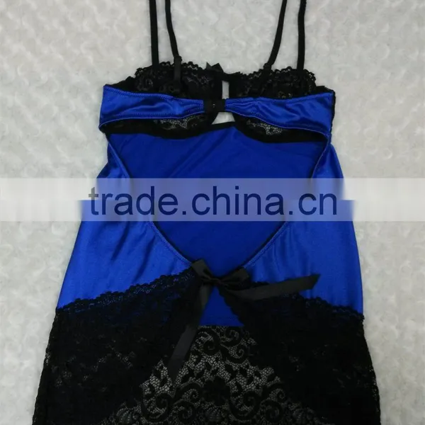 Sexy Transparent Nighty Babydoll Women Camiosole Panty Set photo-3