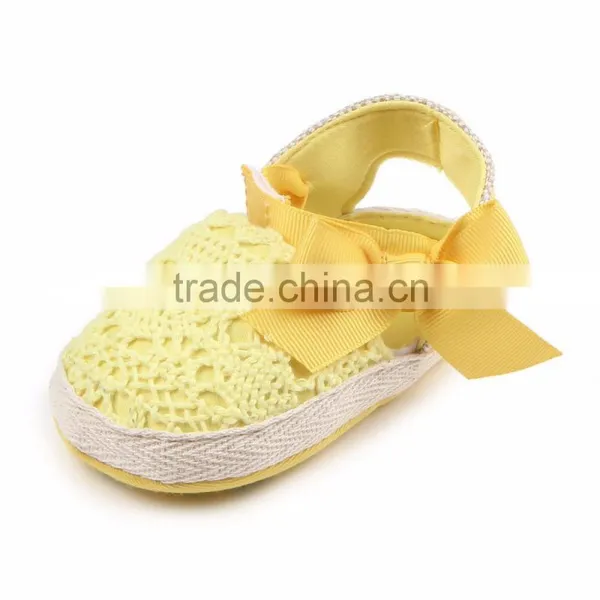 B22227A Infant Toddler Shoes Wholesale Lovely Crochet Hollow-out Toddler Shoes photo-3