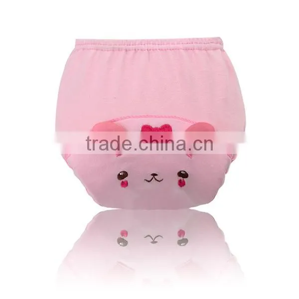 3 Layers Cartoon Faces Newborn Baby Training Pants Pure Cotton Baby Cloth Diaper Nappy photo-6