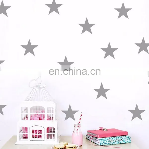 Ins Style Colorful Star Shape Vinyl Wall Sticker Children Room Home Decoration Mural Roon Decal photo-3