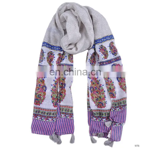 2017 Spring Summer Latest Scarf Designs Floral Scarf photo-4