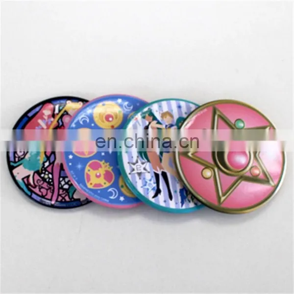 Personaized Portable Porcelain Fancy Pocket Mirror/antique Sweet Tin Plate Cosmetic Mirror photo-3
