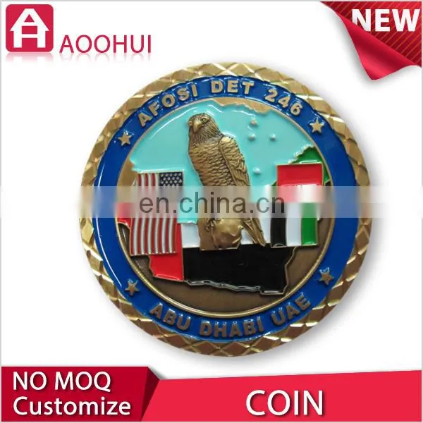 Hot Sell Antique Gold Souvenir Coin Holder Pendant photo-4