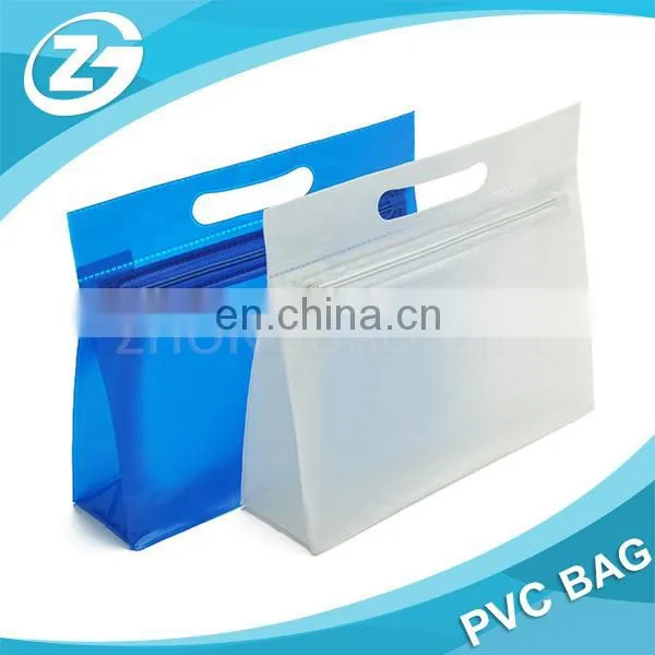 Custom Zippered Wholesale Waterproof High Quality Clear PVC Travel Cosmetic Toiletry Bag photo-2