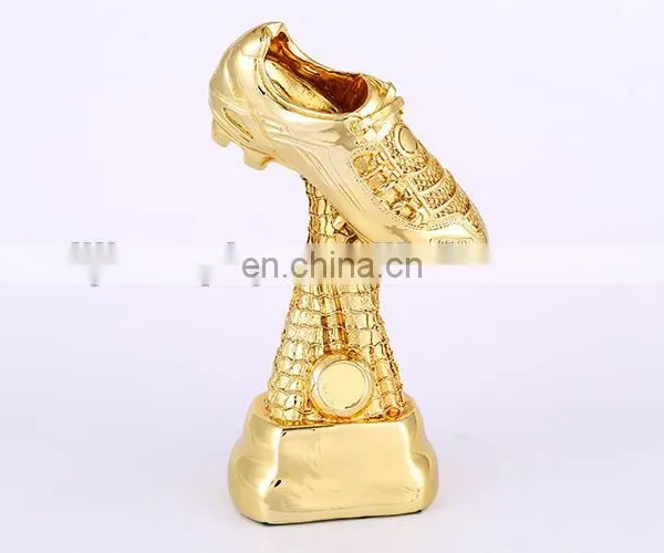 The Hot Sell World Cup Soccer Golden Boot Resin Trophy photo-2