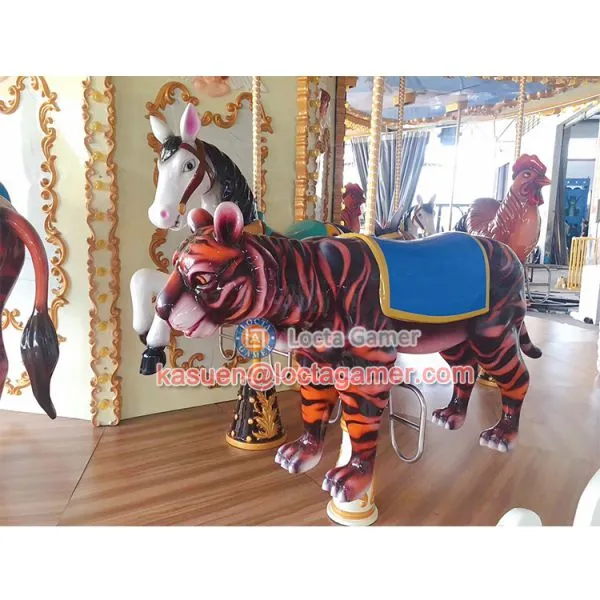 Zhongshan Amusement Park Equipment, Jungle Horse, Luxury Carousel, Merry go Round, 26 Seat for Kids or Adult, Kiddie photo-3
