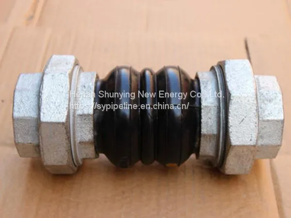 Union Type Screwed/threaded Connector Rubber Bellow Expansion Flexible Joint in Pipe Fittings photo-5