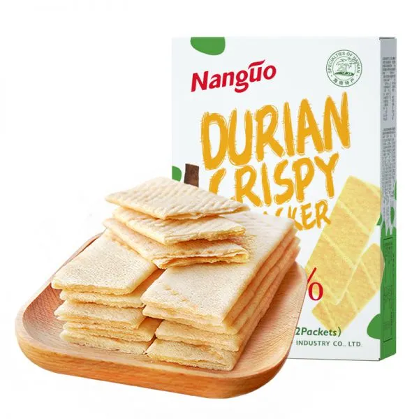 HALAL Certificate Durian Crackers Wholesale Biscuits 160g Durian Crackers Cream Biscuit photo-2