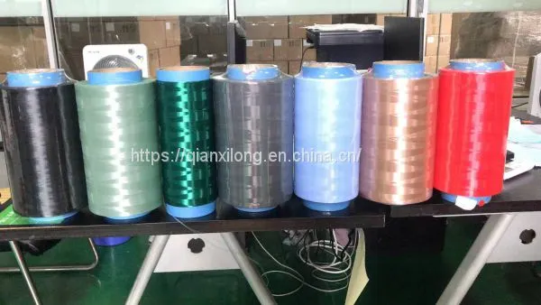 Red Colorful UHMWPE Fiber,high Tenacity Polyethylene Filament Yarn 75D photo-4