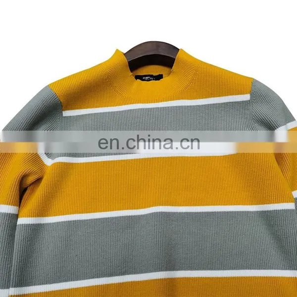 DiZNEW Custom Fashion Brand Colorful Sweater O Neck Knitting Patterns Mens Sweaters photo-4