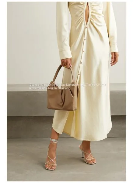 New Autumn/Winter 2020 Women's Pleated Leather One-shoulder NAP/ Net-a-Porter photo-2