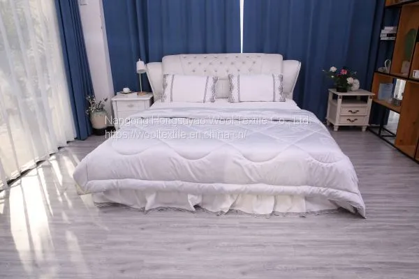 Best Grade Customized Naturally Embossing Soft Bedding Washable Cotton Cashmere Quilt photo-3