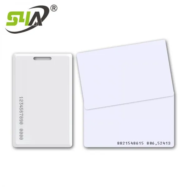 Access control id card buckle 125K frequency white card IC buckle 13.56MUID parking elevator card