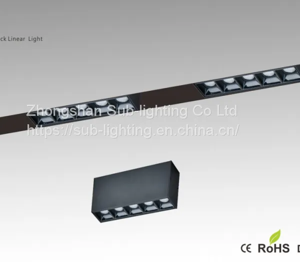 LED Track Linear Light Black Track Light Dimmable LED lighting