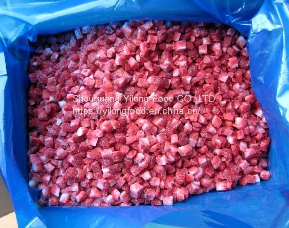 Frozen Strawberries Dice