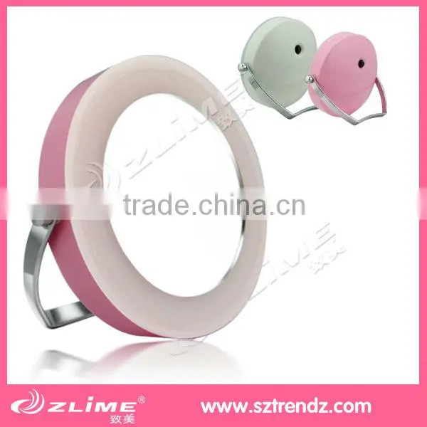 Makeup Mirror Stand Round Compact Mirror 3X Magnifying Mirror With LED Light ZLIME ZL-M1306 photo-2