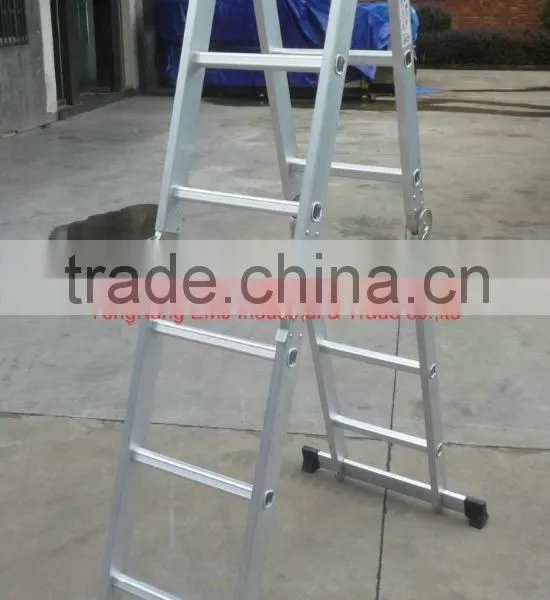 Multi-Purpose Ladder With Utility Shelf and Scaffold Plates photo-4