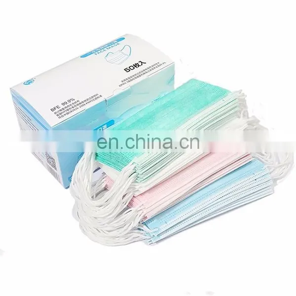 In Stock China Factory Facemask 3 Ply Earloop Disposable Face Mask