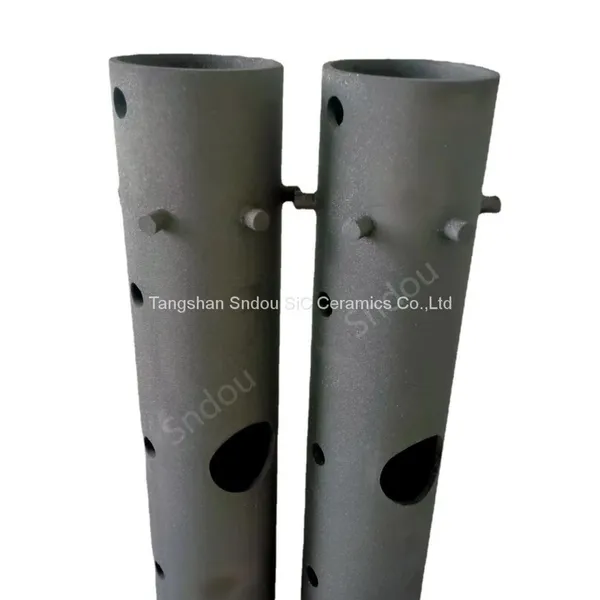 Rsic Furnace Pipes ( RSiC Furnaces Tubes ) ReSiC Ceramic Flame Tube photo-2