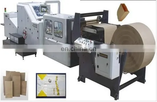 Roll Feeding Bottom Paper Bag Making Machine for Food photo-4