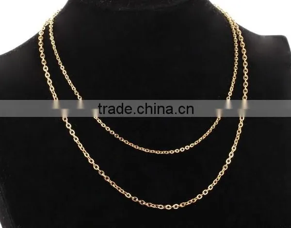 100% 316L Stainless steel chain necklace silver gold plated snake chain for pendants