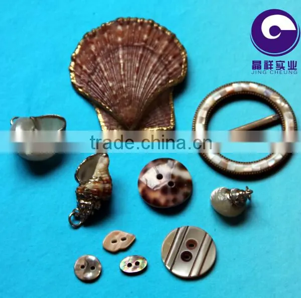 Customized Natural Conch Shell Decoration Button for Dress photo-2