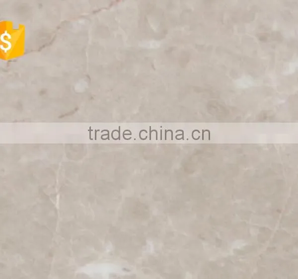 High Quality Beautiful Polished Cloudy Beige Interior Ground Marble Tile photo-3