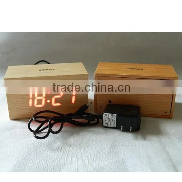 Touch Control for Snooze Wooden Desk Clock photo-3