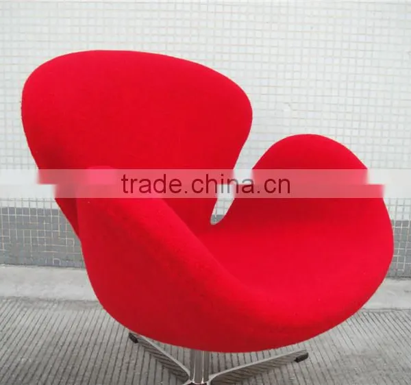 Fiberglass Modern Restaurant Swan Chair Yellow photo-6