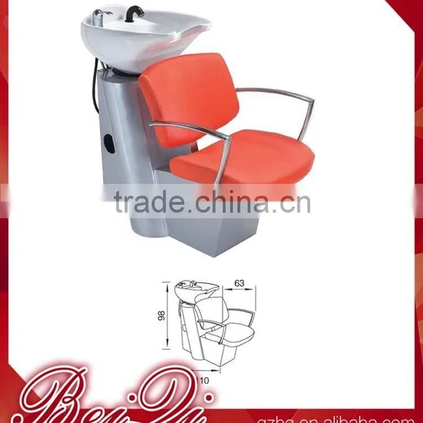 Beiqi 2016 Wholesale Hair Salon Equipment Used Salon Lay Down Washing Sink Shampoo Chair With Ceramic Basin for Sale